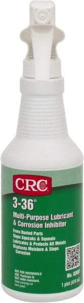 CRC - 16 oz Trigger Spray Bottle Nondrying Film Penetrant/Lubricant - Blue/Green & Clear, -50°F to 250°F, Food Grade - Makers Industrial Supply