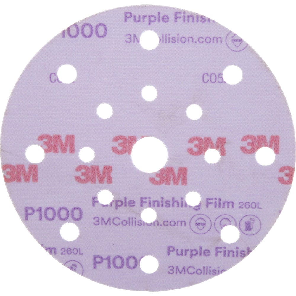 Hook & Loop Discs; Disc Diameter (Decimal Inch): 6 in; Grade: Fine; Grit: 1000; Abrasive Type: Non-Woven; Abrasive Material: Aluminum Oxide; Grit: 1000; Grit: 1000