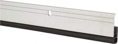 Pemko - 84" Long x 1-1/4" Wide, Head & Jamb Weatherstripping - Clear Anodized Aluminum Finish - Makers Industrial Supply