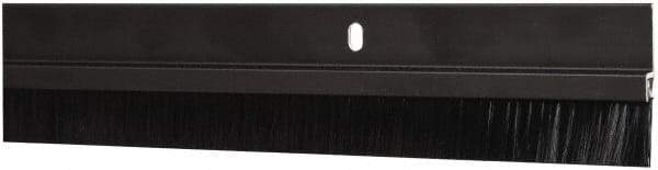 Pemko - Door Bottom Sweep - Nylon Brush, 1-1/2" High, Dark Bronze Anodium Aluminum Coated - Makers Industrial Supply