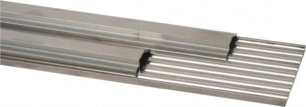 Pemko - 48" Long x 6-3/4" Wide x 1/2" High, Saddle Threshold - Mill Finish Aluminum - Makers Industrial Supply