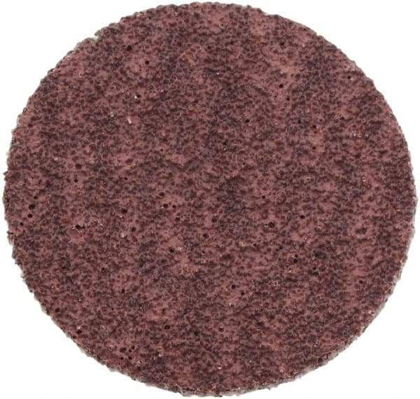 Standard Abrasives - 1" Disc Diam, 80 Grit, Aluminum Oxide Quick Change Disc - Type S Attaching System, Coated, Light Brown, Medium Grade, 40,000 RPM - Makers Industrial Supply