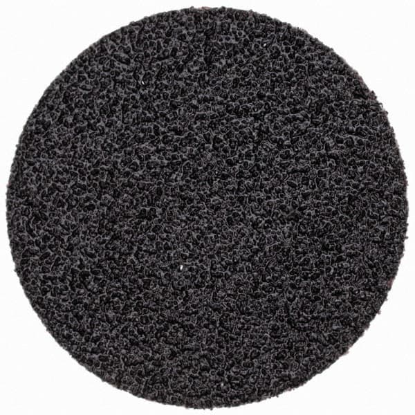 Standard Abrasives - 1-1/2" Disc Diam, 60 Grit, Silicon Carbide Quick Change Disc - Type S Attaching System, Coated, Black, Medium Grade - Makers Industrial Supply