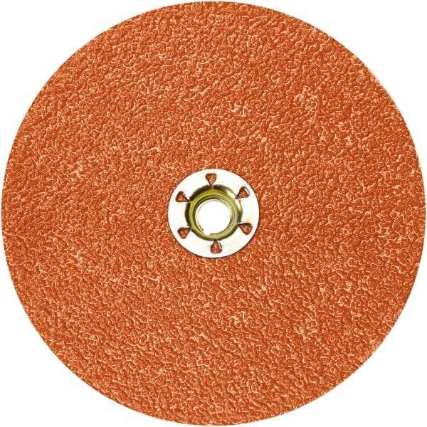 Standard Abrasives - 2" Disc Diam, 100 Grit, Ceramic Quick Change Disc - Type S Attaching System, Coated, Red, Fine Grade - Makers Industrial Supply