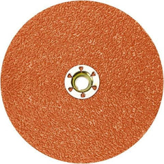 Standard Abrasives - 2" Disc Diam, 100 Grit, Ceramic Quick Change Disc - Type S Attaching System, Coated, Red, Fine Grade - Makers Industrial Supply