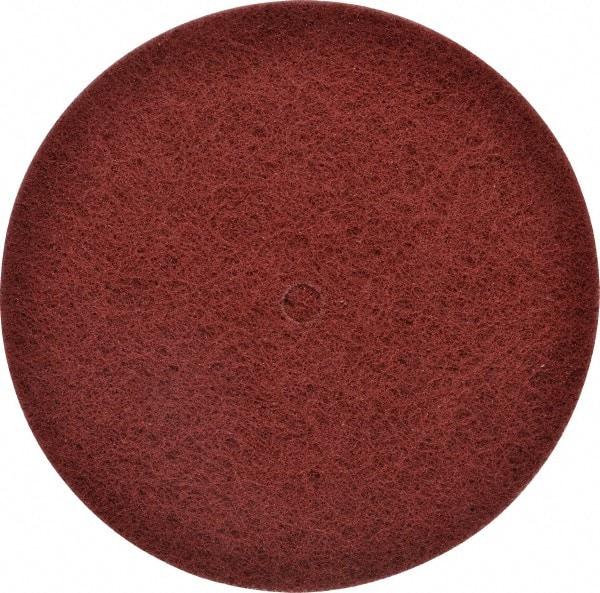 Standard Abrasives - 8" Very Fine Grade Deburring Disc - 1/2" Center Hole, Arbor Connection, Red, 2,700 Max RPM - Makers Industrial Supply