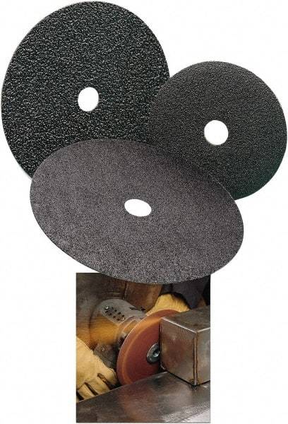 Standard Abrasives - 7" Diam 7/8" Hole 36 Grit Fiber Disc - Very Coarse Grade, Zirconia Alumina, 8,600 Max RPM, Series Z - Makers Industrial Supply