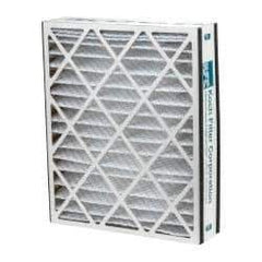 Made in USA - 20" Noml Height x 25" Noml Width x 5" Noml Depth, 35 to 45% Capture Efficiency, Wire-Backed Pleated Air Filter - MERV 8, Cotton/Polyester, Integrated Beverage Board Frame, 300 Max FPM, 1,040 CFM, For Airbear 255649-102 & 229990-102 - Makers Industrial Supply