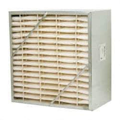 Value Collection - 24" Noml Height x 24" Noml Width x 12" Noml Depth, 65% Capture Efficiency, Rigid Box Air Filter - MERV 11, Synthetic Polypropylene, Integrated Corrosion-Resistant Steel Frame, 2,000 CFM - Makers Industrial Supply