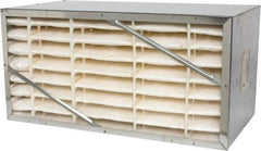 Value Collection - 12" Noml Height x 24" Noml Width x 12" Noml Depth, 65% Capture Efficiency, Rigid Box Air Filter - MERV 11, Synthetic Polypropylene, Integrated Corrosion-Resistant Steel Frame, 1,000 CFM - Makers Industrial Supply