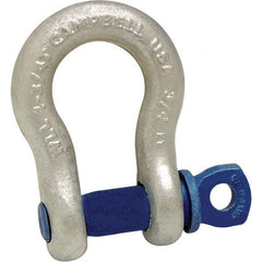 Anchor Shackle: Screw Pin Galvanized Finish, Forged Carbon Steel