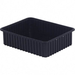 LEWISBins+ - 17-3/8" Wide x 6" High, Black Bin Divider Box - Use with DV1760 Short, DV2260 Long - Makers Industrial Supply