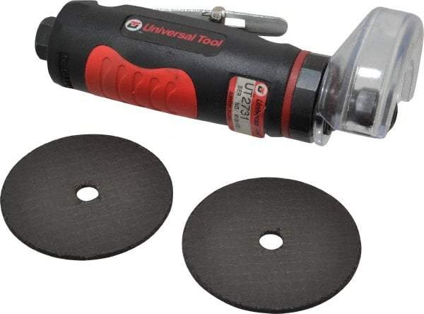 Universal Tool - 2-7/8" Wheel Diam, 22,000 RPM, Pneumatic Cutoff & Cutoff-Grinder Tool - Straight Handle - Makers Industrial Supply