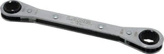 Lang - 1/2" x 9/16" 12 Point Ratcheting Box Wrench - Double End, 6-7/8" OAL, Steel - Makers Industrial Supply