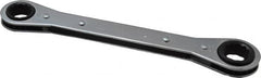 Lang - 5/8" x 11/16" 12 Point Ratcheting Box Wrench - Double End, 8-1/8" OAL, Steel - Makers Industrial Supply