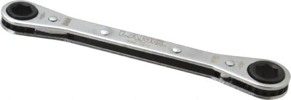 Lang - 9mm x 10mm 6 Point Ratcheting Box Wrench - Double End, 5-1/2" OAL, Steel - Makers Industrial Supply