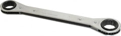 Lang - 19mm x 21mm 12 Point Ratcheting Box Wrench - Double End, 9-1/4" OAL, Steel - Makers Industrial Supply