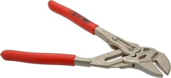 Knipex - 7" OAL, Pipe Wrench Tongue & Groove Pliers - Smooth Smooth Jaws, Standard Head - Makers Industrial Supply