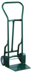 Shovel Nose Freight, Dock and Warehouse 900 lb Capacity Hand Truck - 1-1/4" Tubular steel frame robotically welded - 1/4" High strength tapered steel base plate -- 8" Solid Rubber wheels - Makers Industrial Supply