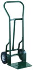 Shovel Nose Fright, Dock and Warehouse 900 lb Capacity Hand Truck - 1- 1/4" Tubular steel frame robotically welded - 1/4" High strength tapered steel base plate -- 10" Solid Rubber wheels - Makers Industrial Supply