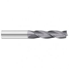 3/4 Dia. x 5 Overall Length 3-Flute Square End Solid Carbide SE End Mill-Round Shank-Center Cut-TiAlN - Makers Industrial Supply