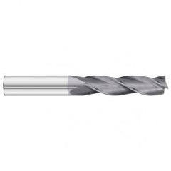 3/8 Dia. x 6 Overall Length 3-Flute Square End Solid Carbide SE End Mill-Round Shank-Center Cut-TiAlN - Makers Industrial Supply