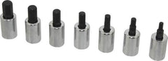 Proto - 7 Piece 3/8" Drive Metric Hex Bit Socket Set - 4 to 10mm Hex - Makers Industrial Supply