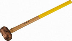 Cook Hammer - 10 Lb Head Nonsparking Mallet - 31" OAL, Wood Handle - Makers Industrial Supply