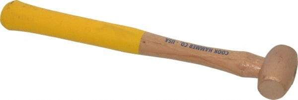 Cook Hammer - 1/2 Lb Head Nonsparking Mallet - 12" OAL, Wood Handle - Makers Industrial Supply