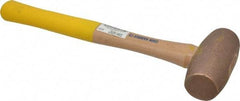 Cook Hammer - 5 Lb Head Nonsparking Mallet - 16" OAL, Wood Handle - Makers Industrial Supply