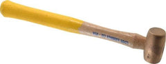 Cook Hammer - 1/2 Lb Head Nonsparking Mallet - 12" OAL, Wood Handle - Makers Industrial Supply