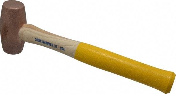 Cook Hammer - 3 Lb Head Nonsparking Mallet - 16" OAL, Wood Handle - Makers Industrial Supply