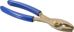 Ampco - 8" OAL, Combination Slip Joint Pliers - Standard Jaw, Standard Head, Nonsparking - Makers Industrial Supply