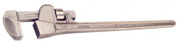 Ampco - 10" Bronze Straight Pipe Wrench - 1" Pipe Capacity - Makers Industrial Supply