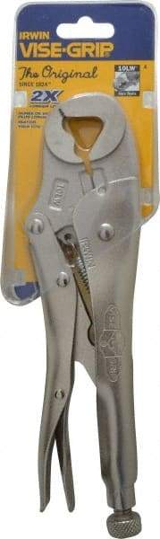 Irwin - 10" OAL Locking Jaw Locking Pliers - 5/8 to 1-1/8" Jaw Opening, Standard Handle - Makers Industrial Supply