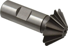 Keo - 1-1/2" Diam x 1/2" Width of Cut, 45° Included Angle, Shank Connection, High Speed Steel Single Angle Cutter - 3/4" Shank Diam, 2-3/4" Overall Length, Right Hand Cut, Uncoated - Makers Industrial Supply