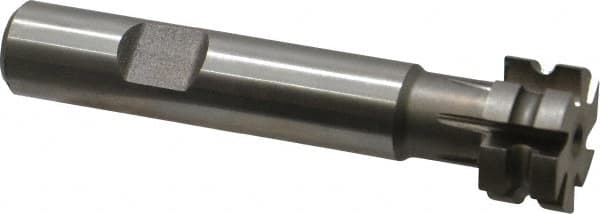 Keo - 1/16" Radius, 1/8" Circle Diam, 3/4" Cutter Diam, 3/8" Cutting Width, Shank Connection, Concave Radius Cutter - 1/2" Shank Diam, 3" OAL, High Speed Steel, Uncoated, 6 Teeth, Weldon Flat - Makers Industrial Supply