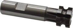 Keo - 1/8" Radius, 1/4" Circle Diam, 1" Cutter Diam, 5/8" Cutting Width, Shank Connection, Concave Radius Cutter - 3/4" Shank Diam, 3-1/2" OAL, High Speed Steel, Uncoated, 6 Teeth, Weldon Flat - Makers Industrial Supply