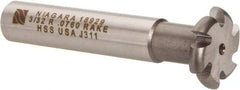 Keo - 3/32" Radius, 3/16" Circle Diam, 7/8" Cutter Diam, Shank Connection, Convex Radius Cutter - 1/2" Shank Diam, 3" OAL, High Speed Steel, Uncoated, 6 Teeth, Weldon Flat - Makers Industrial Supply