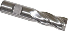 Niagara Cutter - 3/4", 1-5/8" LOC, 3/4" Shank Diam, 3-7/8" OAL, 4 Flute, Cobalt Square End Mill - Single End, Uncoated, Spiral Flute, 30° Helix, Centercutting, Right Hand Cut, Right Hand Flute, Series SPC408 - Makers Industrial Supply