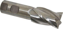 Niagara Cutter - 1-1/4", 2" LOC, 1" Shank Diam, 4-1/2" OAL, 4 Flute, Cobalt Square End Mill - Single End, Uncoated, Spiral Flute, 30° Helix, Centercutting, Right Hand Cut, Right Hand Flute, Series SPC408 - Makers Industrial Supply