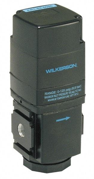 Wilkerson - 3/8 NPT Port, 200 CFM, Aluminum Electronic Regulator - 0 to 125 psi Range, 150 Max psi Supply Pressure, 2.35" Wide x 6.31" High - Makers Industrial Supply