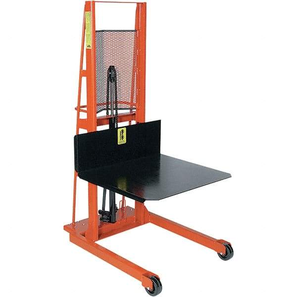 Wesco Industrial Products - 1,000 Lb Capacity, 60" Lift Height, Steel Stacker Manually Operated Lift - Makers Industrial Supply