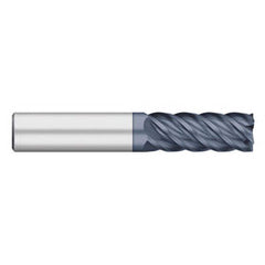 Titan USA - Square End Mills; Mill Diameter (Inch): 1/4 ; Mill Diameter (Decimal Inch): 0.2500 ; Number of Flutes: 5 ; Length of Cut (Inch): 3/4 ; Length of Cut (Decimal Inch): 0.7500 ; Material: Solid Carbide - Exact Industrial Supply