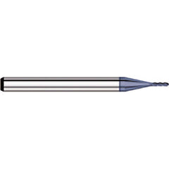 Titan USA - Ball End Mills; Mill Diameter (Decimal Inch): 0.0530 ; Number of Flutes: 4 ; Length of Cut (Decimal Inch): 0.1590 ; Material: Solid Carbide ; Overall Length (Inch): 1-1/2 ; Overall Length (Decimal Inch): 1.5000 - Exact Industrial Supply