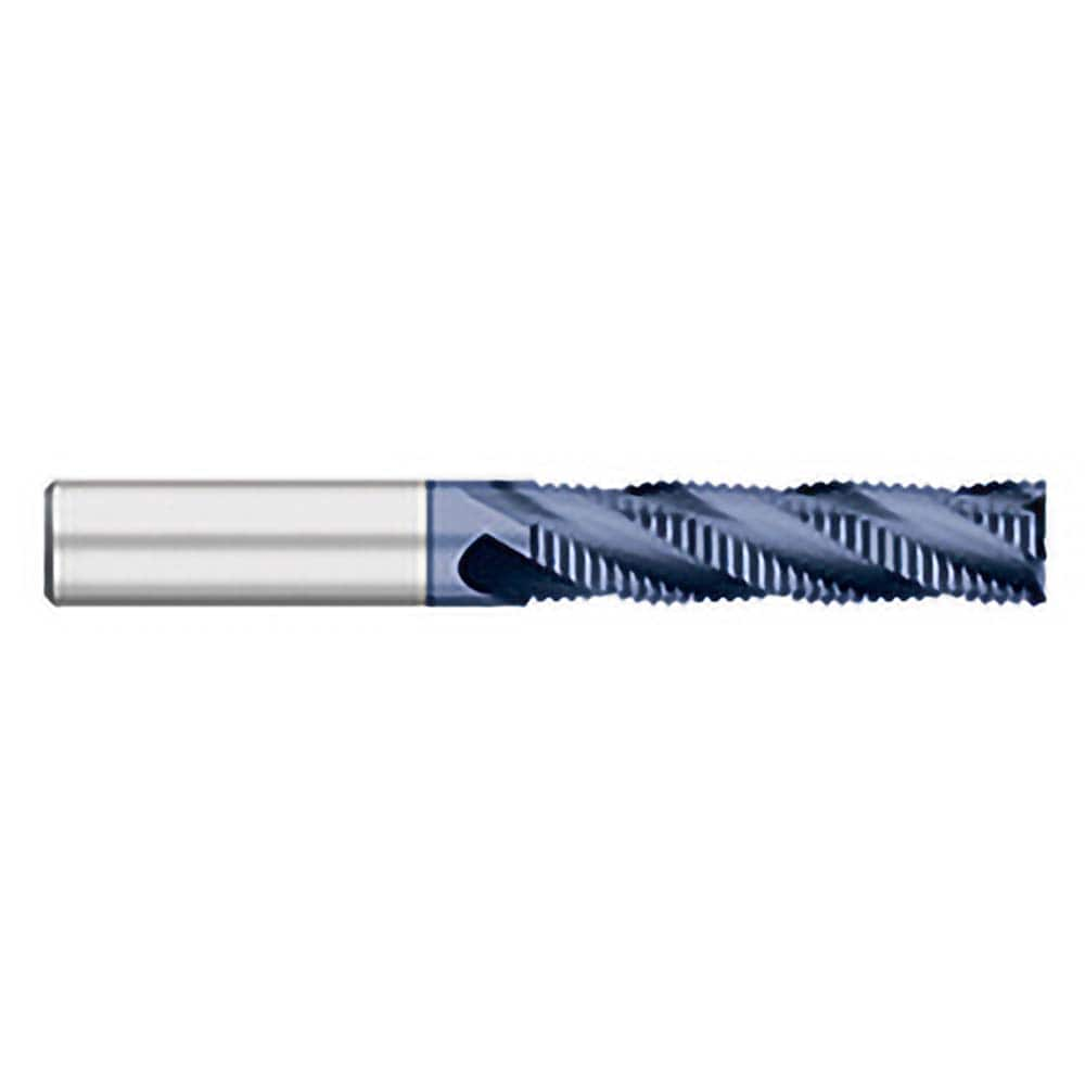 Titan USA - Roughing End Mills; Mill Diameter (Inch): 1/2 ; Mill Diameter (Decimal Inch): 0.5000 ; Number of Flutes: 4 ; Pitch: Fine ; Length of Cut (Inch): 2 ; Length of Cut (Decimal Inch): 2.0000 - Exact Industrial Supply