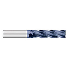 Titan USA - Roughing End Mills; Mill Diameter (Inch): 1/2 ; Mill Diameter (Decimal Inch): 0.5000 ; Number of Flutes: 4 ; Pitch: Fine ; Length of Cut (Inch): 2 ; Length of Cut (Decimal Inch): 2.0000 - Exact Industrial Supply