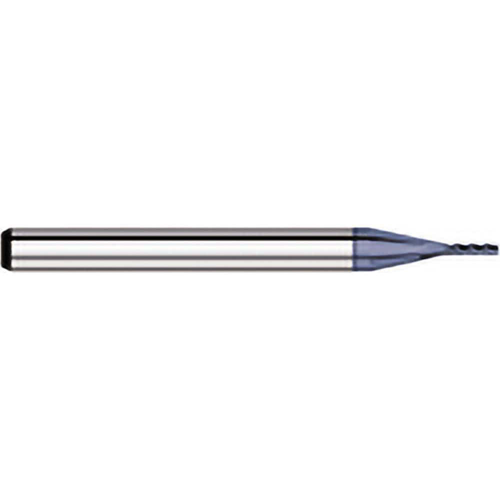 Titan USA - Square End Mills; Mill Diameter (Decimal Inch): 0.0840 ; Number of Flutes: 4 ; Length of Cut (Decimal Inch): 0.2520 ; Material: Solid Carbide ; Finish/Coating: AlTiN ; Shank Diameter (Inch): 1/8 - Exact Industrial Supply