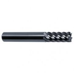 25mm Dia. - 121mm OAL - 45° Helix Bright Carbide End Mill - 10 FL - Makers Industrial Supply