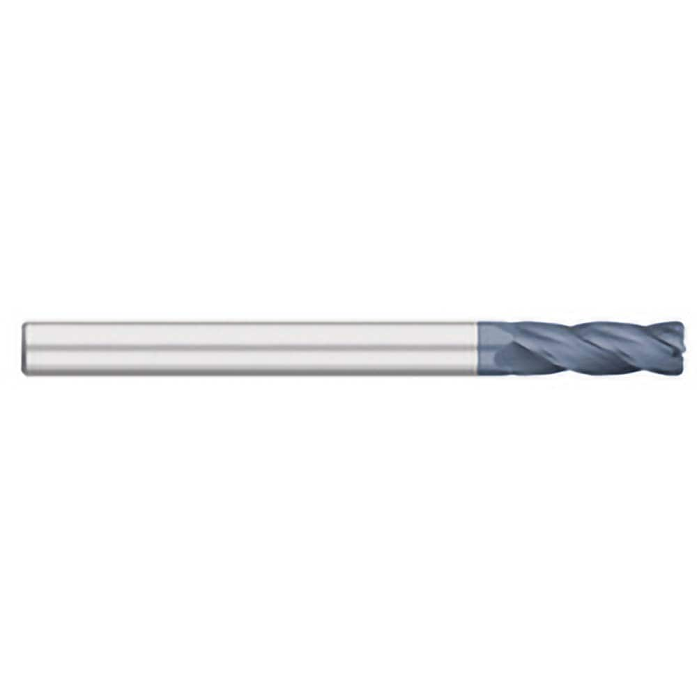 Corner Radius End Mill: 3/4″ Dia, 4″ LOC, 0.045″ Radius, 4 Flutes, Solid Carbide 7″ OAL, 3/4″ Shank Dia, 30 ° Helix, AlTiN Coated, Corner Radius End, Centercutting